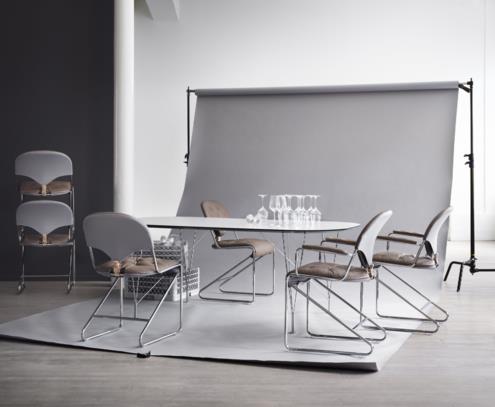 Sam fauteuil chroom naturel truffle