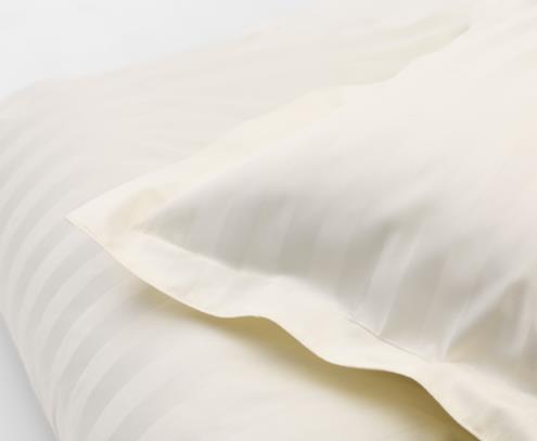 DUX beddengoed satijn streep beige